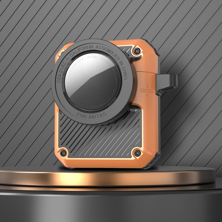 Automatic Flip Switch TPU+PC Earphone Case with AirTag