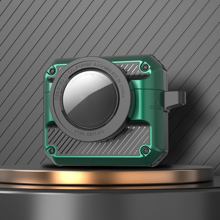 Automatic Flip Switch TPU+PC Earphone Case with AirTag