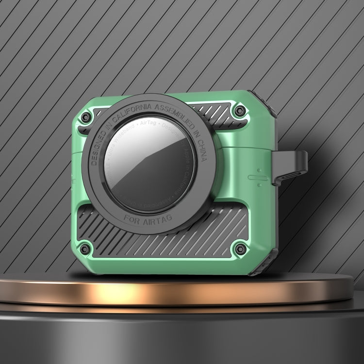 Automatic Flip Switch TPU+PC Earphone Case with AirTag