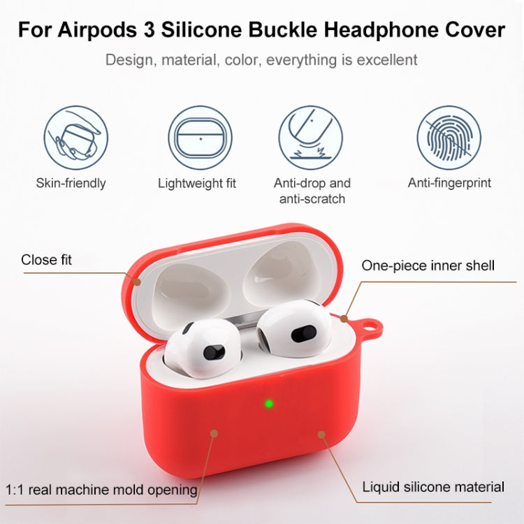 5 in 1 Silicone Earphone Protective Case + Earphone Bag + Earphones Buckle + Hook + Anti-lost Rope Set