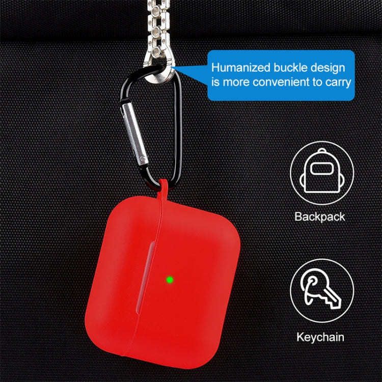 5 in 1 Silicone Earphone Protective Case + Earphone Bag + Earphones Buckle + Hook + Anti-lost Rope Set