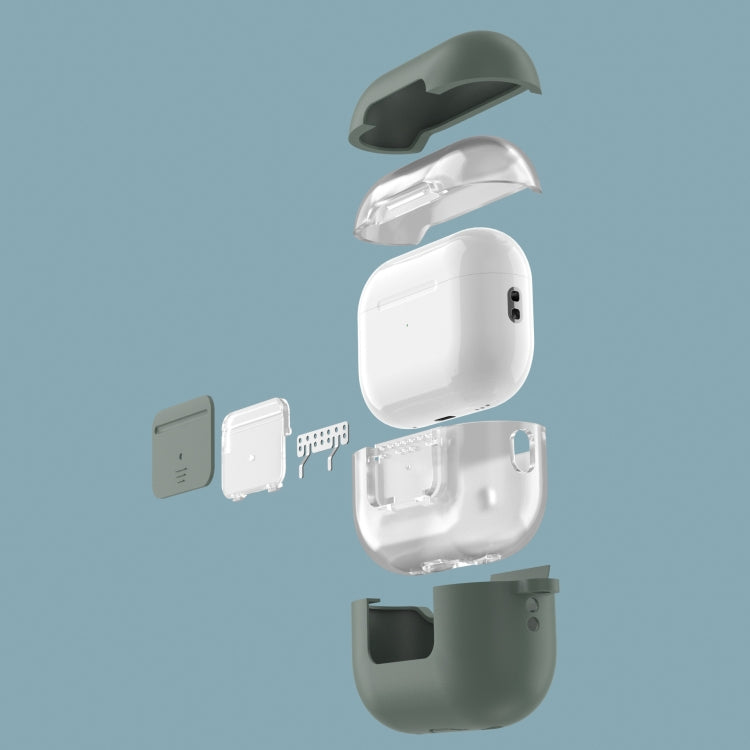 Earphone Silicone PC Protective Case with Switch Button and Buckle