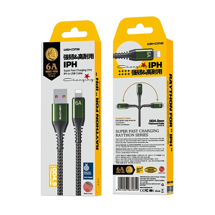 WEKOME WDC-169I Raython Series 6A USB to 8 Pin Fast Charge Data Cable