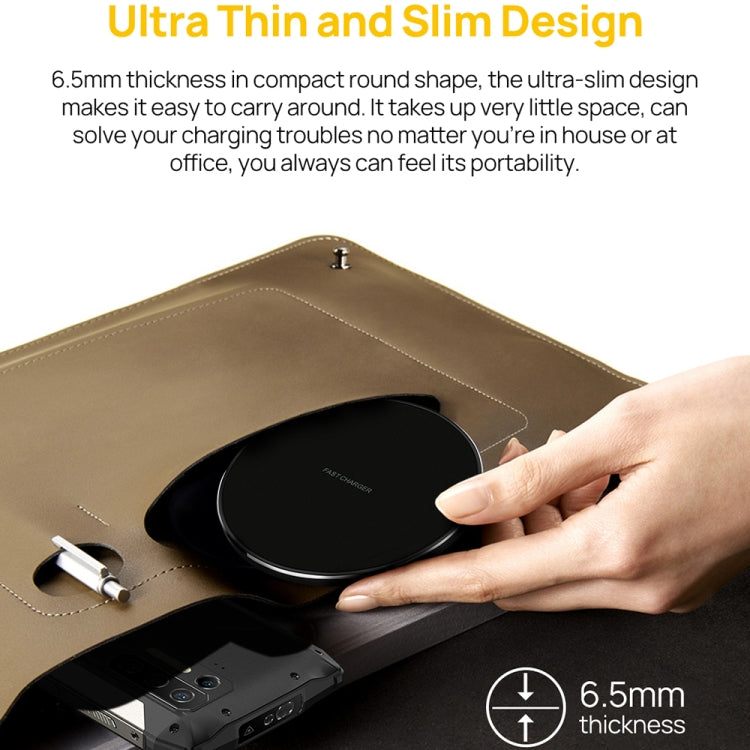 Ulefone UF005 15W Round Fast Charging Qi Wireless Charger