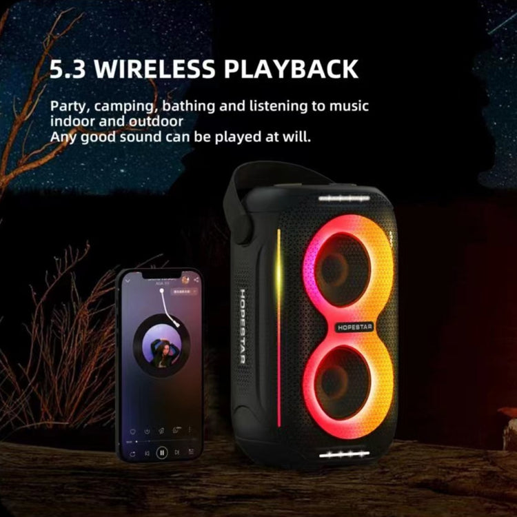 HOPESTAR Party200 mini Portable Tone Pulse RGB Light Bluetooth Speaker