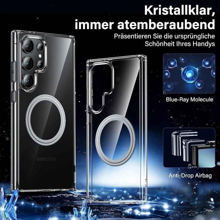 Transparent Frosted MagSafe Phone Case, For Samsung Galaxy S26 Ultra 5G, For Samsung Galaxy S25 5G, For Samsung Galaxy S25+ 5G, For Samsung Galaxy S25 Ultra 5G, For Samsung Galaxy S24 FE 5G, For Samsung Galaxy S24 Ultra 5G, For Samsung Galaxy S24+ 5G  ...