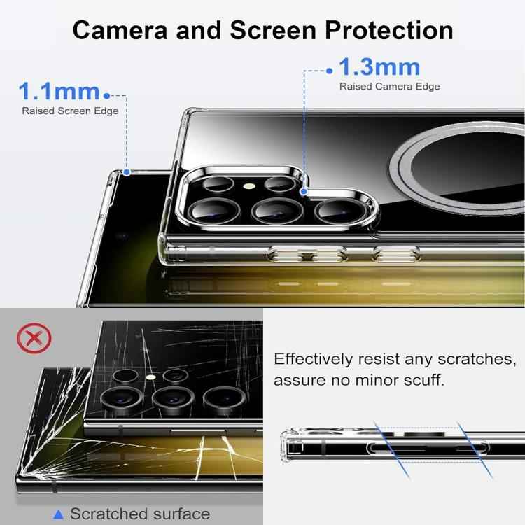 Transparent Frosted MagSafe Phone Case, For Samsung Galaxy S26 Ultra 5G, For Samsung Galaxy S25 5G, For Samsung Galaxy S25+ 5G, For Samsung Galaxy S25 Ultra 5G, For Samsung Galaxy S24 FE 5G, For Samsung Galaxy S24 Ultra 5G, For Samsung Galaxy S24+ 5G  ...