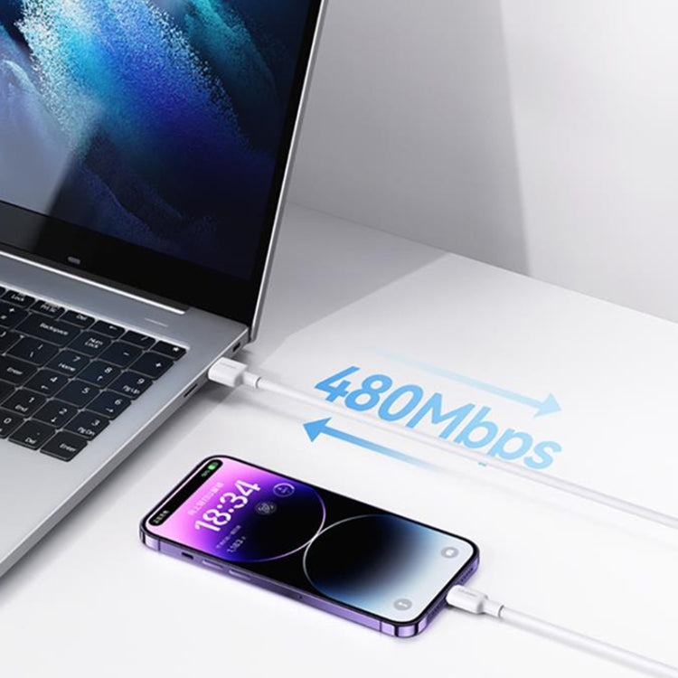 USAMS US-SJ610 U84 PD20W USB-C / Type-C to 8 Pin Charging Data Cable