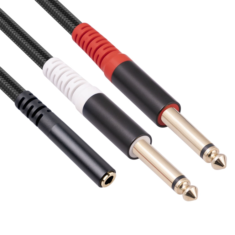 3717 3.5mm Female to 6.35mm 1/4 TS Male Stereo Audio Cable, Length: 30cm