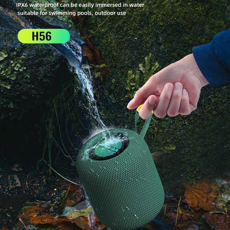 HOPESTAR H56 IPX6 Waterproof 10W TWS Subwoofer Light Bluetooth Speaker