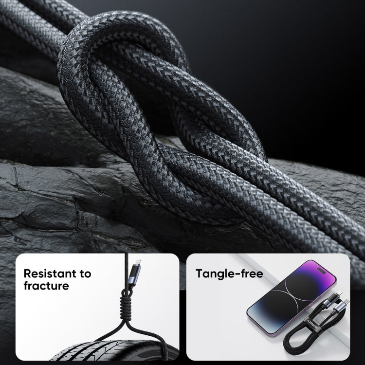 JOYROOM S-AL012A16 2.4A USB to 8 Pin Digital Display Fast Charging Data Cable