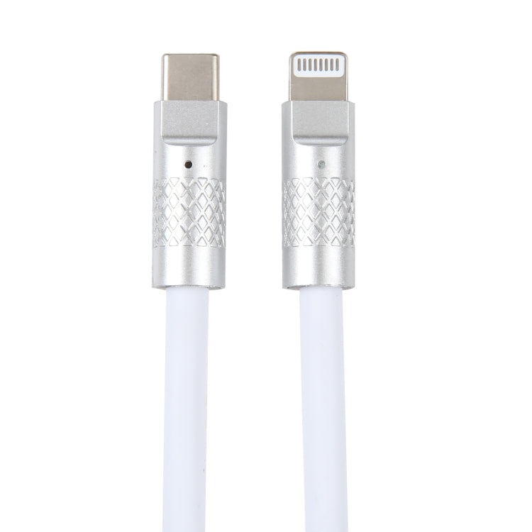 Mech Series 120W USB-C / Type-C to 8 Pin Metal Plug Silicone Fast Charging Data Cable, Length: 1.2m