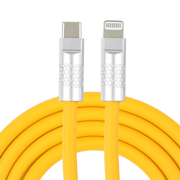 Mech Series 120W USB-C / Type-C to 8 Pin Metal Plug Silicone Fast Charging Data Cable, Length: 1.2m