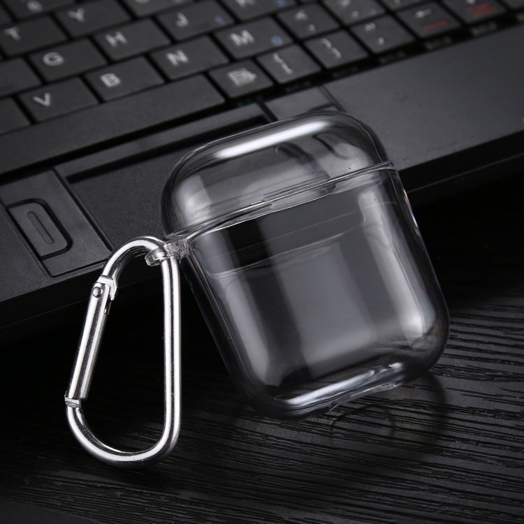 Transparent PC Hard Earphone Protective Case with Hook