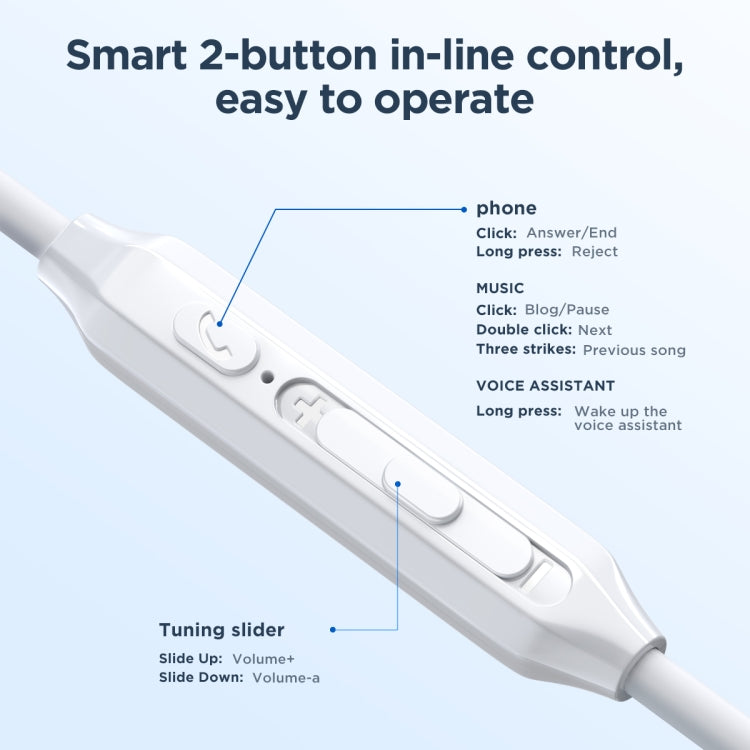 JOYRO0M JR-EW02 3.5mm In-Ear Wired Earphone, Length: 1.2m