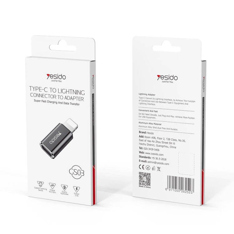 Yesido GS03 8 Pin to Type-C Charging Adapter