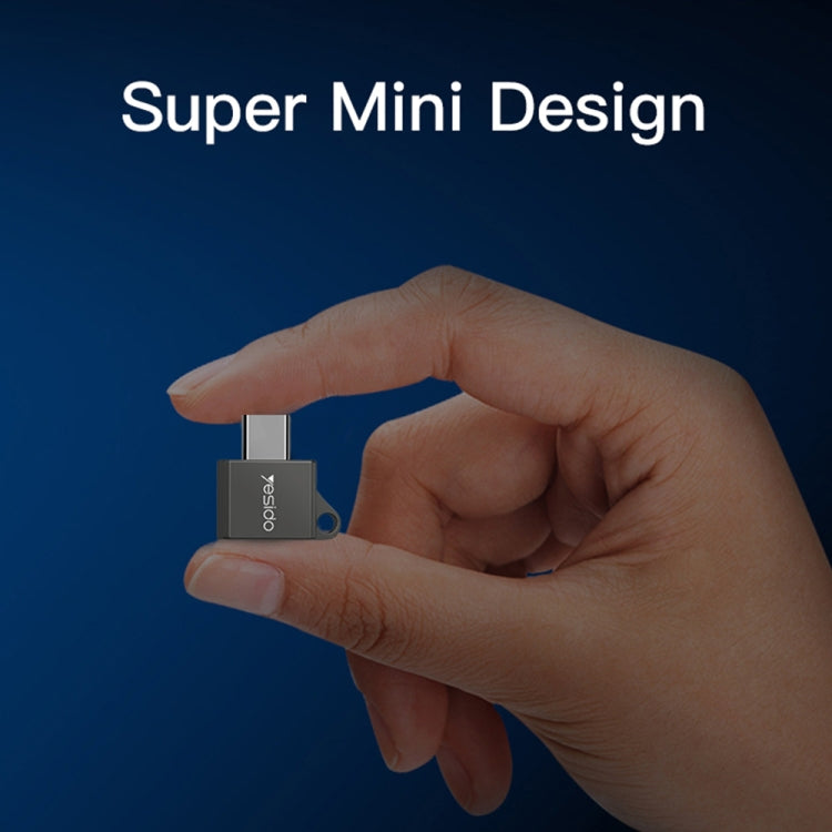 Yesido GS08 Type-C to USB 3.0 OTG Mini Connector Adapter with Keychain