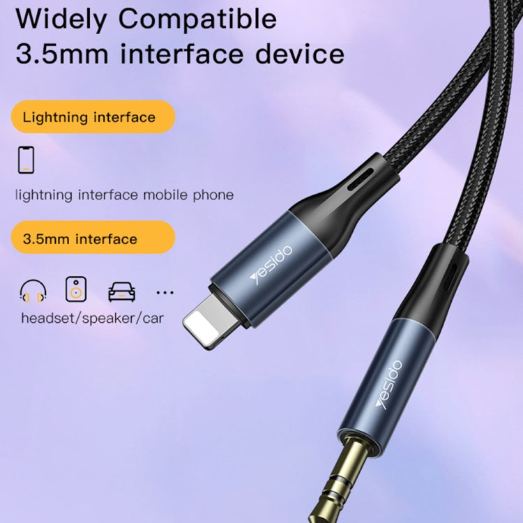 Yesido YAU35 8 Pin to 3.5mm AUX Audio Adapter Cable