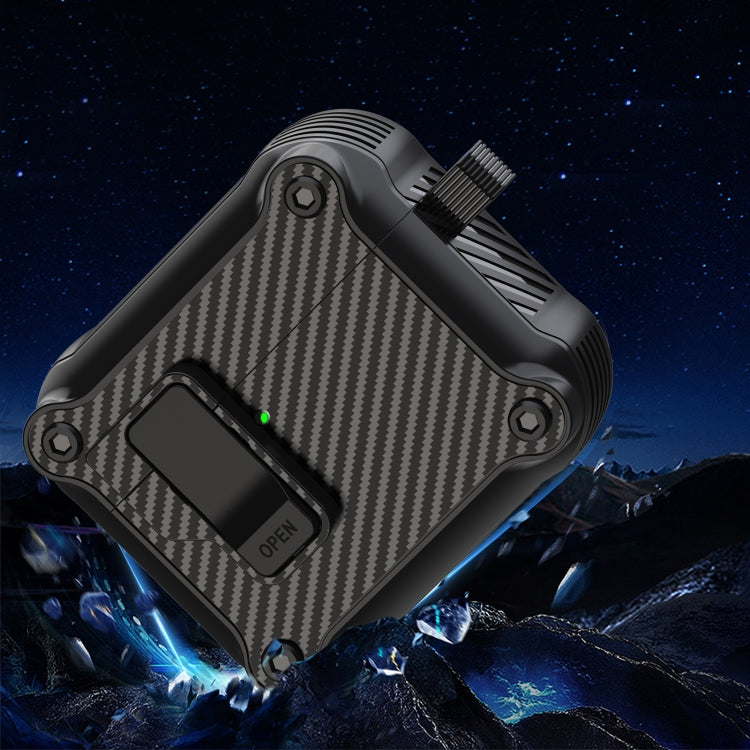 Carbon Fiber Magnetic Automatic Switch Earphone Protective Case