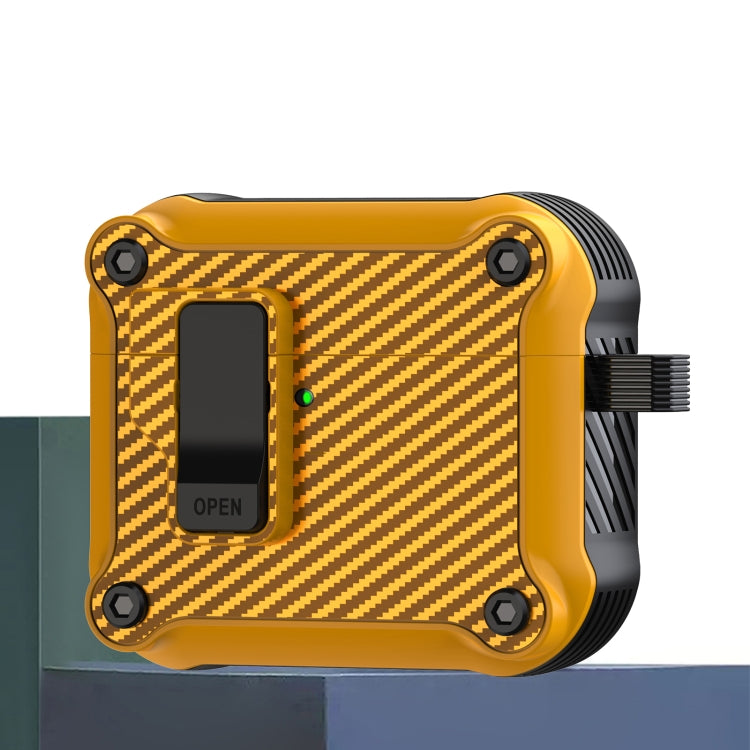 Carbon Fiber Magnetic Automatic Switch Earphone Protective Case