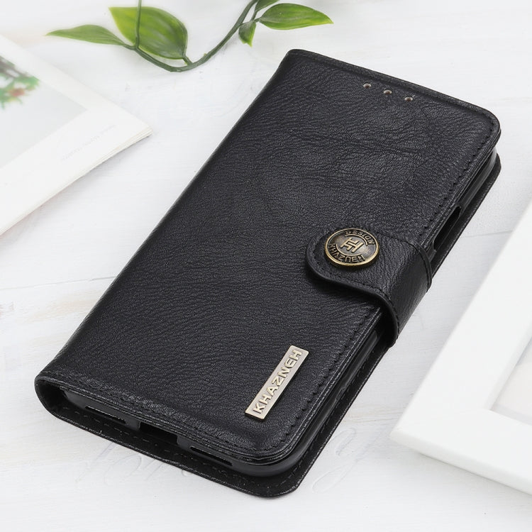 KHAZNEH Cowhide Texture Horizontal Flip Leather Phone Case