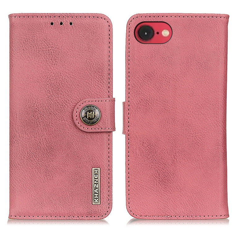 KHAZNEH Cowhide Texture Horizontal Flip Leather Phone Case