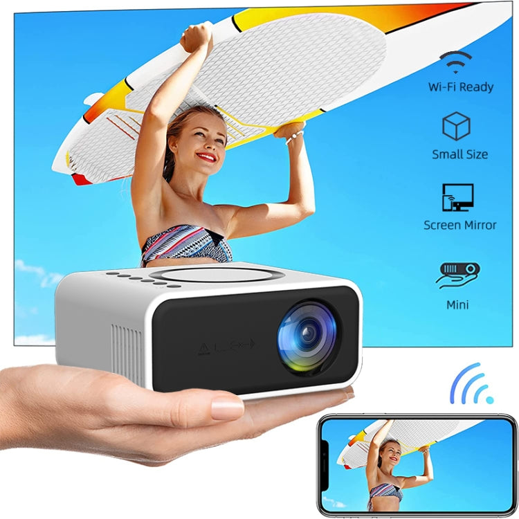 T300S 320x240 24ANSI Lumens Mini LCD Projector Supports Wired & Wireless Same Screen