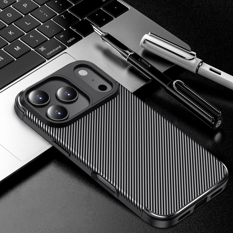Carbon Fiber Texture Shockproof TPU Phone Case