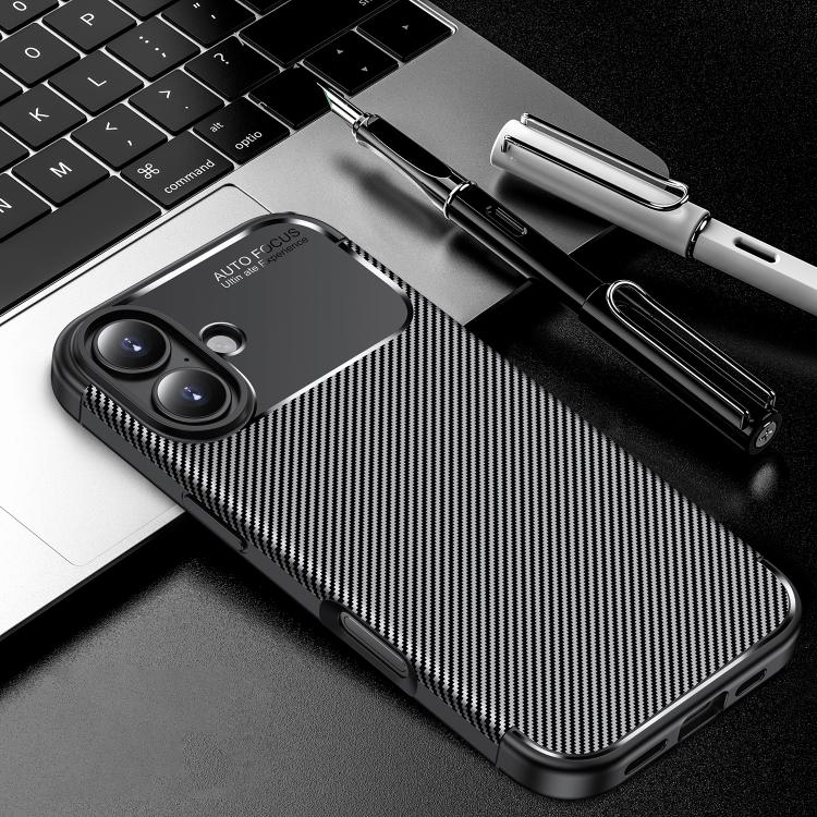 Carbon Fiber Texture Shockproof TPU Phone Case