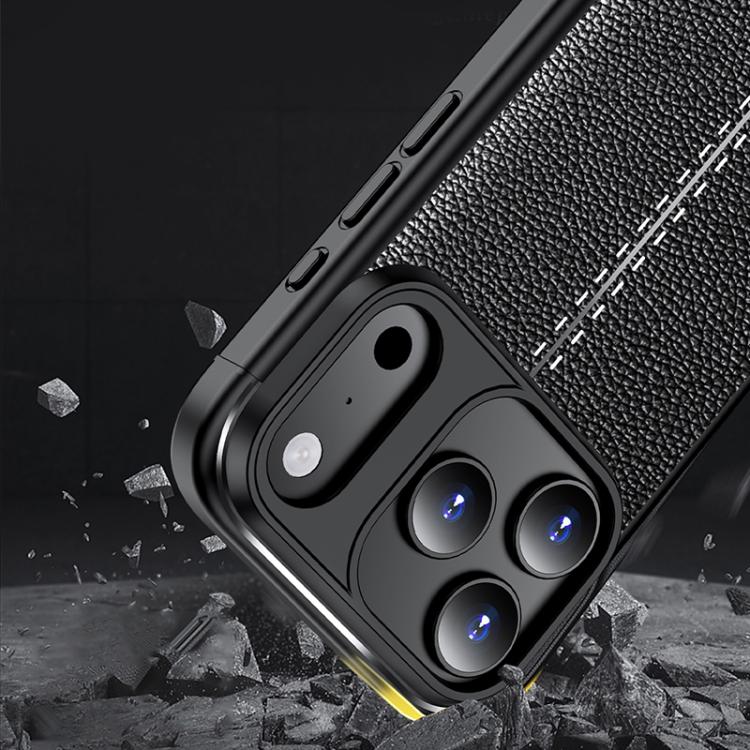 Litchi Texture Shockproof TPU Phone Case