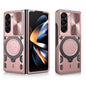 CD Texture Sliding Camshield Magnetic Holder Phone Case, For Galaxy Z Fold8 5G, For Samsung Galaxy Z Fold7, For Samsung Galaxy Z Fold5