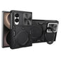 CD Texture Sliding Camshield Magnetic Holder Phone Case, For Galaxy Z Fold8 5G, For Samsung Galaxy Z Fold7, For Samsung Galaxy Z Fold5