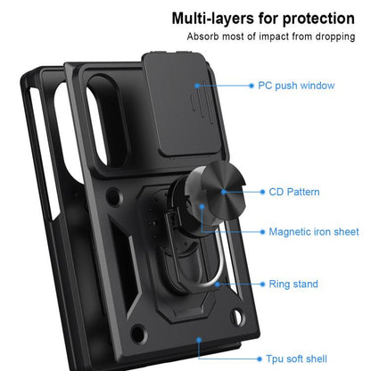Sliding Camera Cover Design TPU+PC Phone Case, For Galaxy Z Fold8 5G, For Galaxy Z Fold8 Ultra 5G, For Samsung Galaxy Z Fold7, For Samsung Galaxy Z Fold6, For Samsung Galaxy Z Fold5