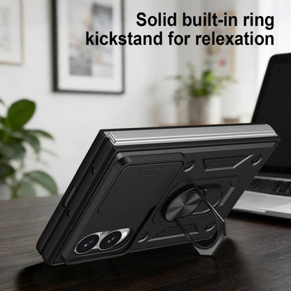 Sliding Camera Cover Design TPU+PC Phone Case, For Galaxy Z Fold8 5G, For Galaxy Z Fold8 Ultra 5G, For Samsung Galaxy Z Fold7, For Samsung Galaxy Z Fold6, For Samsung Galaxy Z Fold5