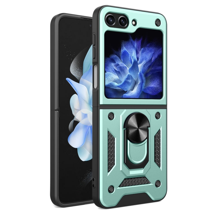 Armor Magnetic Bracket TPU+PC Phone Case, For Samsung Galaxy Z Flip8 5G, For Samsung Galaxy Z Flip7, For Samsung Galaxy Z Flip6, For Samsung Galaxy Z Flip5