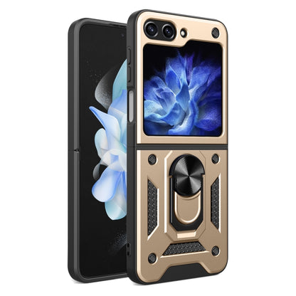 Armor Magnetic Bracket TPU+PC Phone Case, For Samsung Galaxy Z Flip8 5G, For Samsung Galaxy Z Flip7, For Samsung Galaxy Z Flip6, For Samsung Galaxy Z Flip5