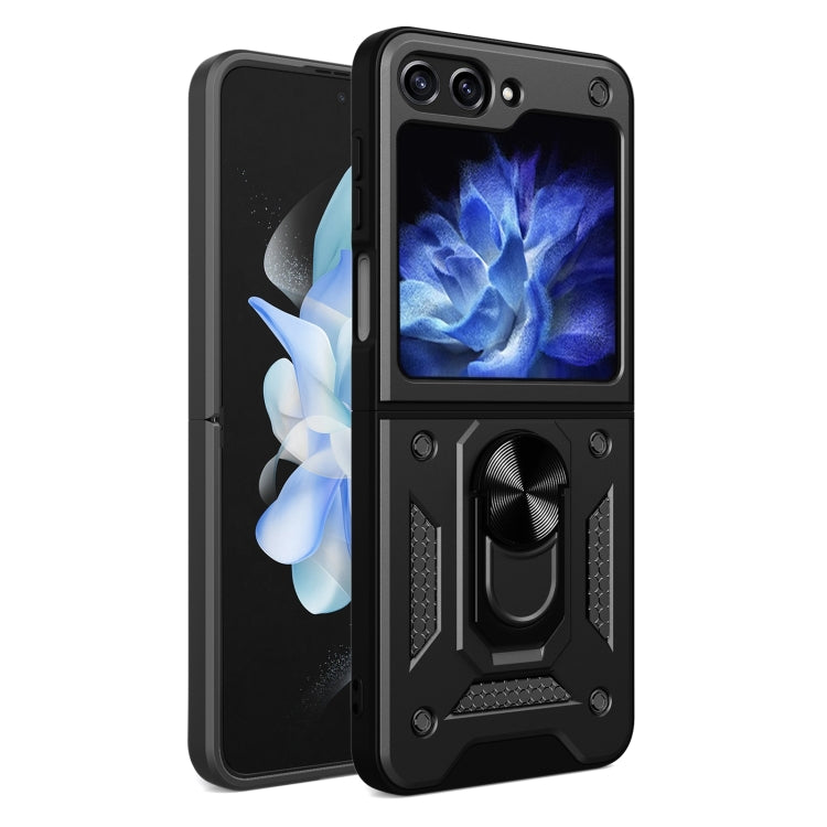 Armor Magnetic Bracket TPU+PC Phone Case, For Samsung Galaxy Z Flip8 5G, For Samsung Galaxy Z Flip7, For Samsung Galaxy Z Flip6, For Samsung Galaxy Z Flip5