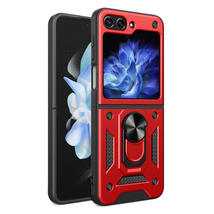 Armor Magnetic Bracket TPU+PC Phone Case, For Samsung Galaxy Z Flip8 5G, For Samsung Galaxy Z Flip7, For Samsung Galaxy Z Flip6, For Samsung Galaxy Z Flip5