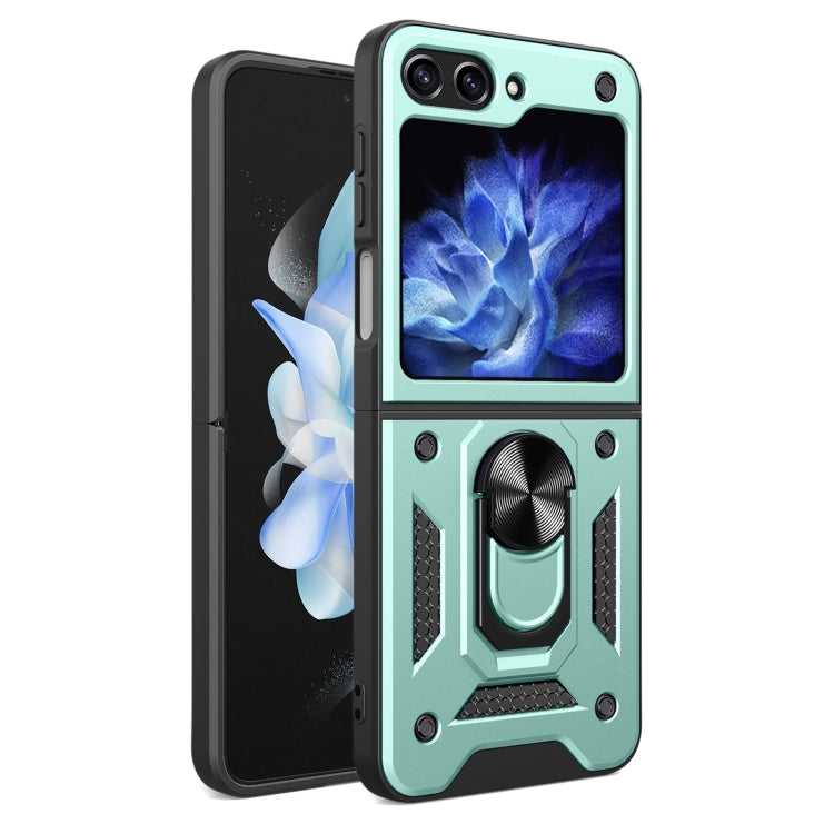 Armor Magnetic Bracket TPU+PC Phone Case, For Samsung Galaxy Z Flip8 5G, For Samsung Galaxy Z Flip7, For Samsung Galaxy Z Flip6, For Samsung Galaxy Z Flip5