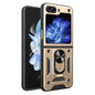 Armor Magnetic Bracket TPU+PC Phone Case, For Samsung Galaxy Z Flip8 5G, For Samsung Galaxy Z Flip7, For Samsung Galaxy Z Flip6, For Samsung Galaxy Z Flip5