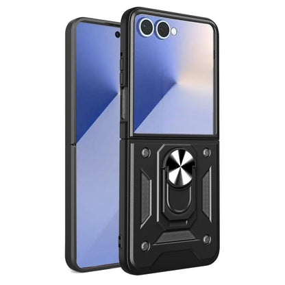 Armor Magnetic Bracket TPU+PC Phone Case, For Samsung Galaxy Z Flip8 5G, For Samsung Galaxy Z Flip7, For Samsung Galaxy Z Flip6, For Samsung Galaxy Z Flip5