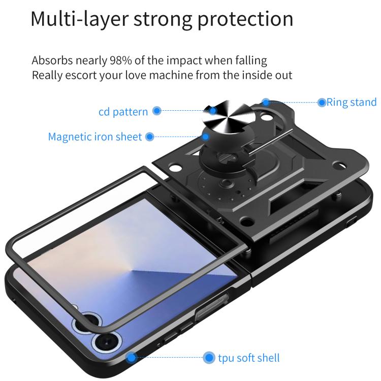 Armor Magnetic Bracket TPU+PC Phone Case