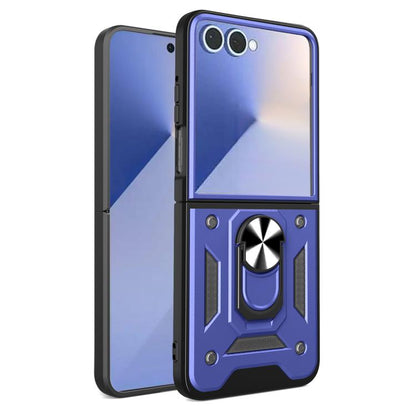 Armor Magnetic Bracket TPU+PC Phone Case, For Samsung Galaxy Z Flip8 5G, For Samsung Galaxy Z Flip7, For Samsung Galaxy Z Flip6, For Samsung Galaxy Z Flip5