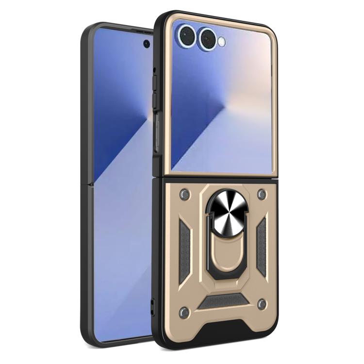 Armor Magnetic Bracket TPU+PC Phone Case, For Samsung Galaxy Z Flip8 5G, For Samsung Galaxy Z Flip7, For Samsung Galaxy Z Flip6, For Samsung Galaxy Z Flip5