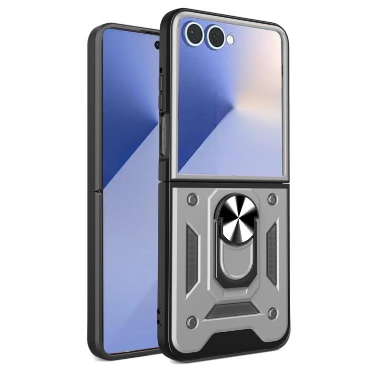 Armor Magnetic Bracket TPU+PC Phone Case, For Samsung Galaxy Z Flip8 5G, For Samsung Galaxy Z Flip7, For Samsung Galaxy Z Flip6, For Samsung Galaxy Z Flip5