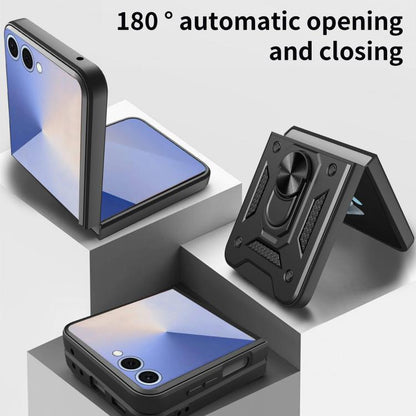 Armor Magnetic Bracket TPU+PC Phone Case, For Samsung Galaxy Z Flip8 5G, For Samsung Galaxy Z Flip7, For Samsung Galaxy Z Flip6, For Samsung Galaxy Z Flip5