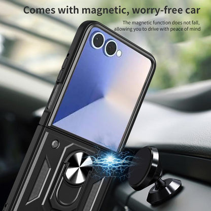 Armor Magnetic Bracket TPU+PC Phone Case, For Samsung Galaxy Z Flip8 5G, For Samsung Galaxy Z Flip7, For Samsung Galaxy Z Flip6, For Samsung Galaxy Z Flip5
