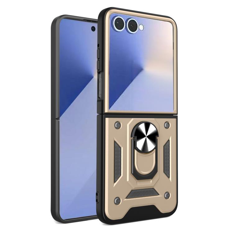 Armor Magnetic Bracket TPU+PC Phone Case, For Samsung Galaxy Z Flip8 5G, For Samsung Galaxy Z Flip7, For Samsung Galaxy Z Flip6, For Samsung Galaxy Z Flip5