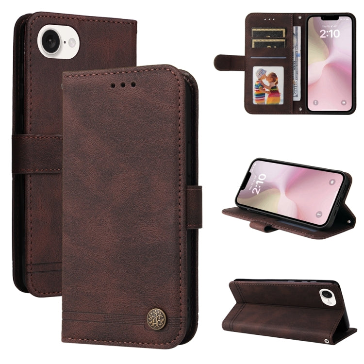 Skin Feel Life Tree Leather Phone Case