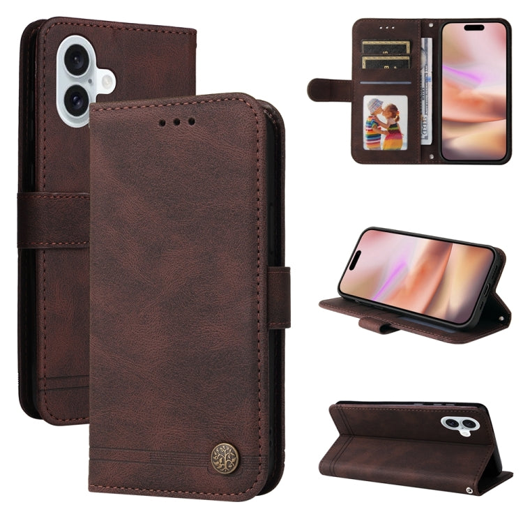 Skin Feel Life Tree Leather Phone Case